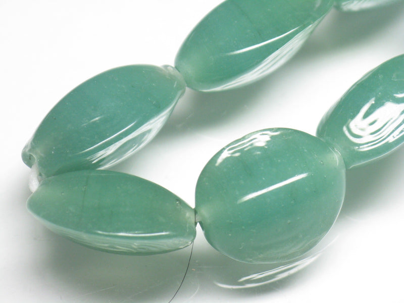 TOKO-BEADS AG065-10N Vintage colored Glass bead (Strand) 14~16mm AG065-10N ぎんなん型ガラスビーズ・ビンテージ（連） 14~16mm Asian bead & African bead  Handmade,Lampeork,bead,asia,india,ethnic,parts,accessory,beads とんぼ玉,ビーズ,トンボ玉,アジア,インド,エスニック,手作り,パーツ,アクセサリー