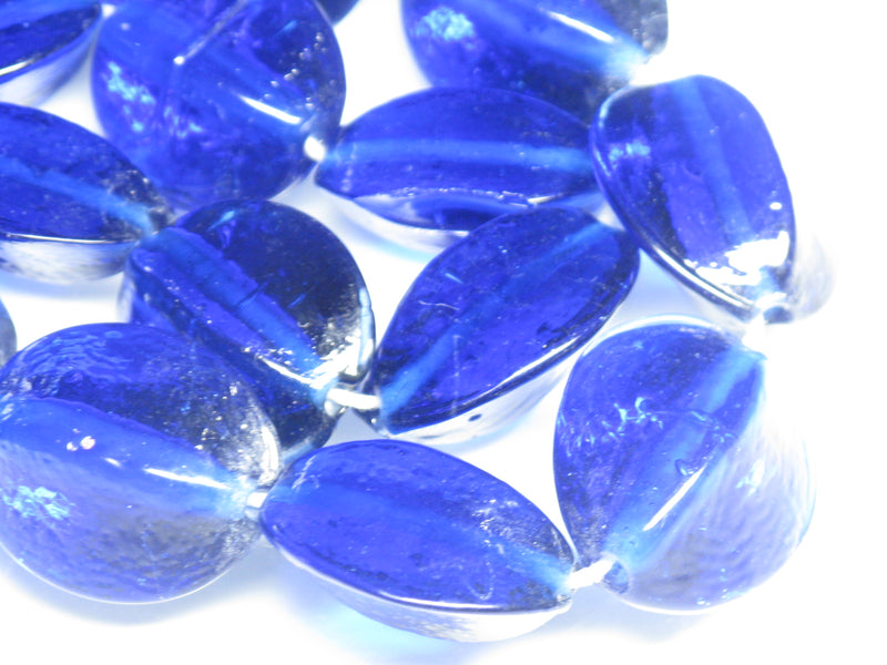 TOKO-BEADS AG065-17N Vintage colored Glass bead (Strand) 23~24mm AG065-17N ぎんなん型ガラスビーズ・ビンテージ（連） 23~24mm Asian bead & African bead  Handmade,Lampeork,bead,asia,india,ethnic,parts,accessory,beads とんぼ玉,ビーズ,トンボ玉,アジア,インド,エスニック,手作り,パーツ,アクセサリー