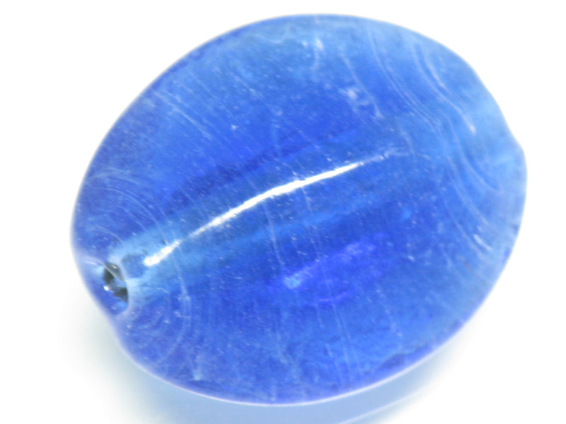 TOKO-BEADS AG065-18S Vintage colored Glass bead (Strand) 23~25.5mm AG065-18S ぎんなん型ガラスビーズ・ビンテージ 23~25.5mm Asian bead & African bead  Handmade,Lampeork,bead,asia,india,ethnic,parts,accessory,beads とんぼ玉,ビーズ,トンボ玉,アジア,インド,エスニック,手作り,パーツ,アクセサリー