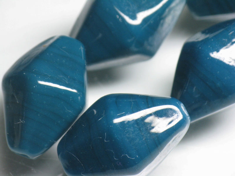 TOKO-BEADS AG067N-55 Glass bead (strand) 15mm AG067N-55 大型ひし形とんぼ玉（連） 15mm Asian bead & African bead  Handmade,Lampeork,bead,asia,india,ethnic,parts,accessory,beads とんぼ玉,ビーズ,トンボ玉,アジア,インド,エスニック,手作り,パーツ,アクセサリー