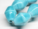 TOKO-BEADS AG067-57N Glass bead (strand) 16~18mm AG067-57N 大型ひし形とんぼ玉（連） 16~18mm Asian bead & African bead  Handmade,Lampeork,bead,asia,india,ethnic,parts,accessory,beads とんぼ玉,ビーズ,トンボ玉,アジア,インド,エスニック,手作り,パーツ,アクセサリー