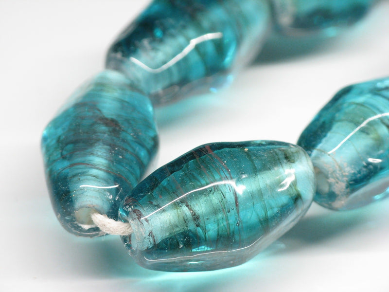 TOKO-BEADS AG067N-58 Glass bead (strand) 13~15mm AG067N-58 大型ひし形とんぼ玉（連） 13~15mm Asian bead & African bead  Handmade,Lampeork,bead,asia,india,ethnic,parts,accessory,beads とんぼ玉,ビーズ,トンボ玉,アジア,インド,エスニック,手作り,パーツ,アクセサリー