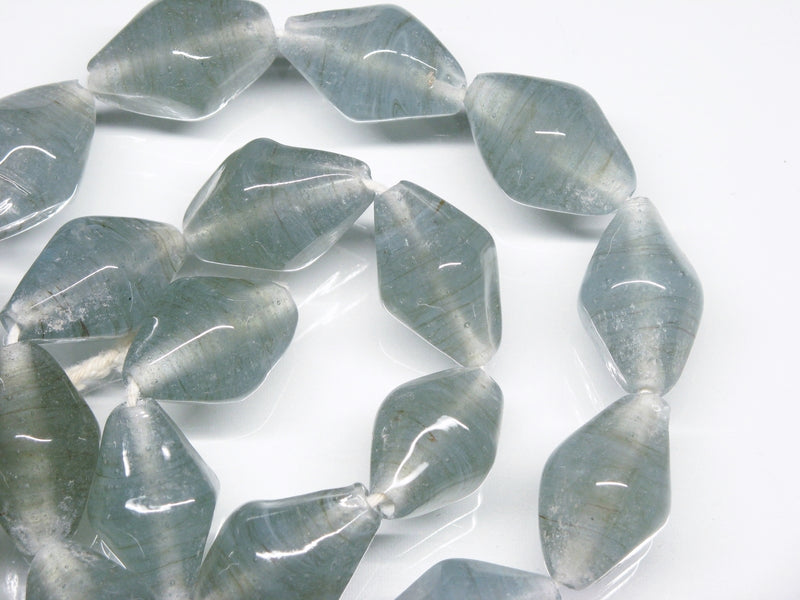 TOKO-BEADS AG067N-60 Glass bead (strand) 15~16mm AG067N-60 大型ひし形とんぼ玉（連） 15~16mm Asian bead & African bead  Handmade,Lampeork,bead,asia,india,ethnic,parts,accessory,beads とんぼ玉,ビーズ,トンボ玉,アジア,インド,エスニック,手作り,パーツ,アクセサリー