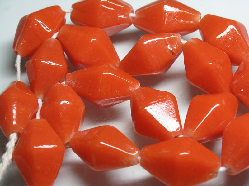 TOKO-BEADS AG067N-62 Glass bead (strand) 16~18mm AG067N-62 大型ひし形とんぼ玉（連） 16~18mm Asian bead & African bead  Handmade,Lampeork,bead,asia,india,ethnic,parts,accessory,beads とんぼ玉,ビーズ,トンボ玉,アジア,インド,エスニック,手作り,パーツ,アクセサリー
