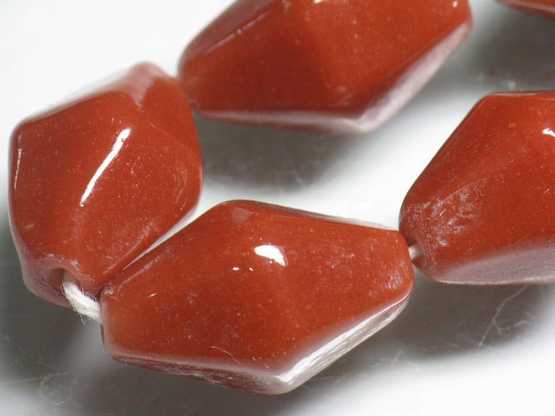 TOKO-BEADS AG067N-64 Glass bead (strand) 16mm AG067N-64 大型ひし形とんぼ玉（連） 16mm Asian bead & African bead  Handmade,Lampeork,bead,asia,india,ethnic,parts,accessory,beads とんぼ玉,ビーズ,トンボ玉,アジア,インド,エスニック,手作り,パーツ,アクセサリー