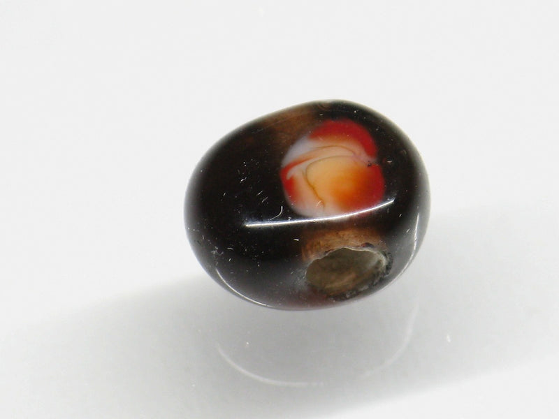 TOKO-BEADS AG068-01S Glass bead 8mm AG068-01S 丸型絵柄フラットビーズ 8mm Asian bead & African bead  Handmade,Lampeork,bead,asia,india,ethnic,parts,accessory,beads とんぼ玉,ビーズ,トンボ玉,アジア,インド,エスニック,手作り,パーツ,アクセサリー