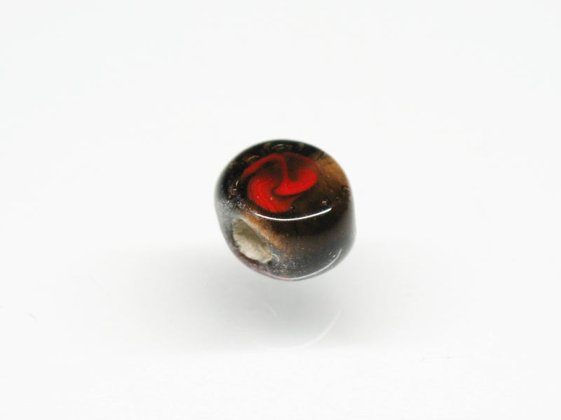 TOKO-BEADS AG068-01S Glass bead 8mm AG068-01S 丸型絵柄フラットビーズ 8mm Asian bead & African bead  Handmade,Lampeork,bead,asia,india,ethnic,parts,accessory,beads とんぼ玉,ビーズ,トンボ玉,アジア,インド,エスニック,手作り,パーツ,アクセサリー