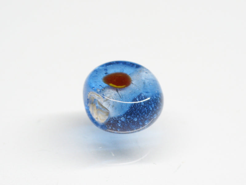 TOKO-BEADS AG068-08S Glass bead 9mm AG068-08S 丸型絵柄フラットビーズ 9mm Asian bead & African bead  Handmade,Lampeork,bead,asia,india,ethnic,parts,accessory,beads とんぼ玉,ビーズ,トンボ玉,アジア,インド,エスニック,手作り,パーツ,アクセサリー