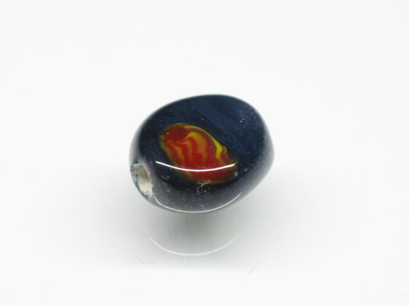 TOKO-BEADS AG068-09S Glass bead 8mm AG068-09S 丸型絵柄フラットビーズ 8mm Asian bead & African bead  Handmade,Lampeork,bead,asia,india,ethnic,parts,accessory,beads とんぼ玉,ビーズ,トンボ玉,アジア,インド,エスニック,手作り,パーツ,アクセサリー