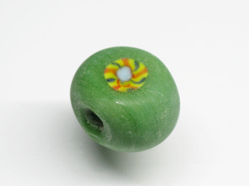 TOKO-BEADS AG068-14S Glass bead 12~13mm AG068-14S 丸型絵柄フラットビーズ 12~13mm Asian bead & African bead  Handmade,Lampeork,bead,asia,india,ethnic,parts,accessory,beads とんぼ玉,ビーズ,トンボ玉,アジア,インド,エスニック,手作り,パーツ,アクセサリー