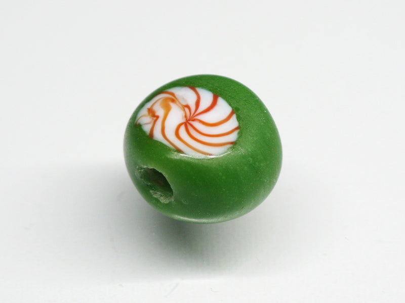 TOKO-BEADS AG068-15S Glass bead 10~12mm AG068-15S 丸型絵柄フラットビーズ 10~12mm Asian bead & African bead  Handmade,Lampeork,bead,asia,india,ethnic,parts,accessory,beads とんぼ玉,ビーズ,トンボ玉,アジア,インド,エスニック,手作り,パーツ,アクセサリー