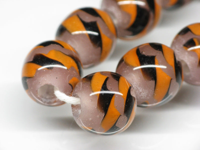 TOKO-BEADS AG069-05N Glass bead (strand) 12mm AG069-05N モザイクとんぼ玉（連） 12mm Asian bead & African bead  Handmade,Lampeork,bead,asia,india,ethnic,parts,accessory,beads とんぼ玉,ビーズ,トンボ玉,アジア,インド,エスニック,手作り,パーツ,アクセサリー