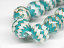 TOKO-BEADS AG069-08N Glass bead (strand) 12mm AG069-08N モザイクとんぼ玉（連） 12mm Asian bead & African bead  Handmade,Lampeork,bead,asia,india,ethnic,parts,accessory,beads とんぼ玉,ビーズ,トンボ玉,アジア,インド,エスニック,手作り,パーツ,アクセサリー