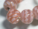 TOKO-BEADS AG069-09N Glass bead (strand) 12mm AG069-09N モザイクとんぼ玉（連） 12mm Asian bead & African bead  Handmade,Lampeork,bead,asia,india,ethnic,parts,accessory,beads とんぼ玉,ビーズ,トンボ玉,アジア,インド,エスニック,手作り,パーツ,アクセサリー