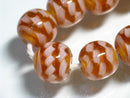 TOKO-BEADS AG069-10N Glass bead (strand) 12mm AG069-10N モザイクとんぼ玉（連） 12mm Asian bead & African bead  Handmade,Lampeork,bead,asia,india,ethnic,parts,accessory,beads とんぼ玉,ビーズ,トンボ玉,アジア,インド,エスニック,手作り,パーツ,アクセサリー