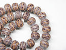 TOKO-BEADS AG069-17N Glass bead (strand) 13~14mm AG069-17N モザイクとんぼ玉（連） 13~14mm Asian bead & African bead  Handmade,Lampeork,bead,asia,india,ethnic,parts,accessory,beads とんぼ玉,ビーズ,トンボ玉,アジア,インド,エスニック,手作り,パーツ,アクセサリー