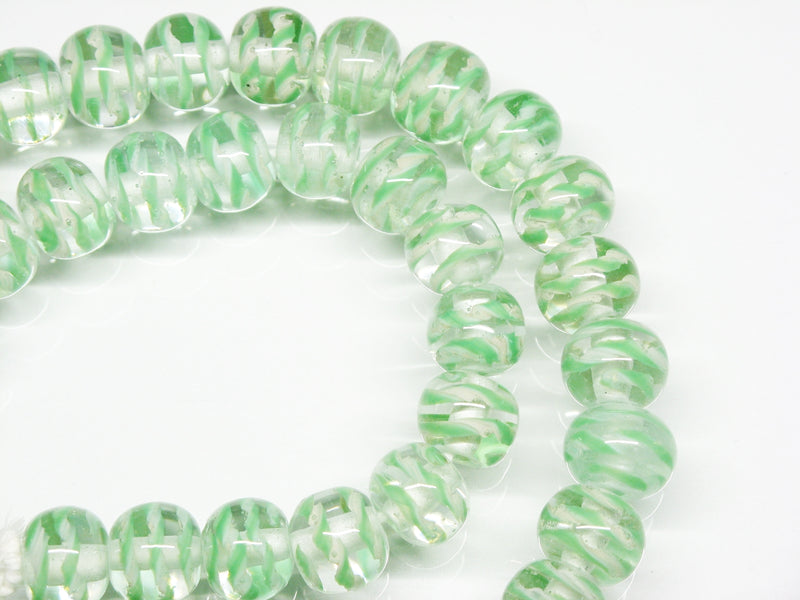 TOKO-BEADS AG069-18N Glass bead (strand) 10.5~11.5mm AG069-18N モザイクとんぼ玉（連約40個） 10.5~11.5mm Asian bead & African bead  Handmade,Lampeork,bead,asia,india,ethnic,parts,accessory,beads とんぼ玉,ビーズ,トンボ玉,アジア,インド,エスニック,手作り,パーツ,アクセサリー