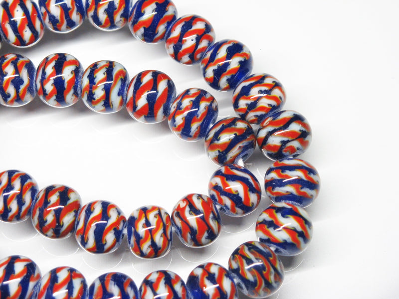 TOKO-BEADS AG069-20N Glass bead (strand) 11~12mm AG069-20N モザイクとんぼ玉（連約40個） 11~12mm Asian bead & African bead  Handmade,Lampeork,bead,asia,india,ethnic,parts,accessory,beads とんぼ玉,ビーズ,トンボ玉,アジア,インド,エスニック,手作り,パーツ,アクセサリー