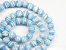 TOKO-BEADS AG070-03N Glass bead (strand) 7.5~8mm AG070-03N ストライプ柄とんぼ玉（連） 7.5~8mm Asian bead & African bead  Handmade,Lampeork,bead,asia,india,ethnic,parts,accessory,beads とんぼ玉,ビーズ,トンボ玉,アジア,インド,エスニック,手作り,パーツ,アクセサリー