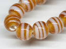 TOKO-BEADS AG070-05N Glass bead (strand) 7.5~8mm AG070-05N ストライプ柄とんぼ玉（連） 7.5~8mm Asian bead & African bead  Handmade,Lampeork,bead,asia,india,ethnic,parts,accessory,beads とんぼ玉,ビーズ,トンボ玉,アジア,インド,エスニック,手作り,パーツ,アクセサリー