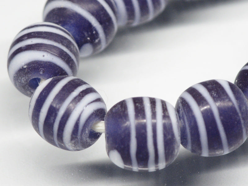 TOKO-BEADS AG070-25N Glass bead (strand) 8.5~9mm AG070-25N ストライプ柄とんぼ玉（連） 8.5~9mm Asian bead & African bead  Handmade,Lampeork,bead,asia,india,ethnic,parts,accessory,beads とんぼ玉,ビーズ,トンボ玉,アジア,インド,エスニック,手作り,パーツ,アクセサリー