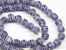 TOKO-BEADS AG070-25N Glass bead (strand) 8.5~9mm AG070-25N ストライプ柄とんぼ玉（連） 8.5~9mm Asian bead & African bead  Handmade,Lampeork,bead,asia,india,ethnic,parts,accessory,beads とんぼ玉,ビーズ,トンボ玉,アジア,インド,エスニック,手作り,パーツ,アクセサリー