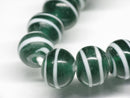 TOKO-BEADS AG070-26N Glass bead (strand) 10~12mm AG070-26N ストライプ柄とんぼ玉（連） 10~12mm Asian bead & African bead  Handmade,Lampeork,bead,asia,india,ethnic,parts,accessory,beads とんぼ玉,ビーズ,トンボ玉,アジア,インド,エスニック,手作り,パーツ,アクセサリー