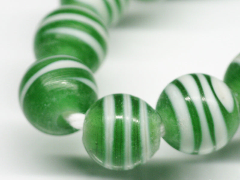 TOKO-BEADS AG070-30N Glass bead (strand) 9~10mm AG070-30N ストライプ柄とんぼ玉（連） 9~10mm Asian bead & African bead  Handmade,Lampeork,bead,asia,india,ethnic,parts,accessory,beads とんぼ玉,ビーズ,トンボ玉,アジア,インド,エスニック,手作り,パーツ,アクセサリー