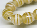 TOKO-BEADS AG070-36N Glass bead (strand) 9~10mm AG070-36N ストライプ柄とんぼ玉（連） 9~10mm Asian bead & African bead  Handmade,Lampeork,bead,asia,india,ethnic,parts,accessory,beads とんぼ玉,ビーズ,トンボ玉,アジア,インド,エスニック,手作り,パーツ,アクセサリー