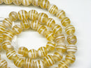 TOKO-BEADS AG070-36N Glass bead (strand) 9~10mm AG070-36N ストライプ柄とんぼ玉（連） 9~10mm Asian bead & African bead  Handmade,Lampeork,bead,asia,india,ethnic,parts,accessory,beads とんぼ玉,ビーズ,トンボ玉,アジア,インド,エスニック,手作り,パーツ,アクセサリー