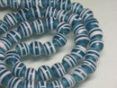 TOKO-BEADS AG070-60N Glass bead (strand) 8~9mm AG070-60N ストライプ柄とんぼ玉（連） 8~9mm Asian bead & African bead  Handmade,Lampeork,bead,asia,india,ethnic,parts,accessory,beads とんぼ玉,ビーズ,トンボ玉,アジア,インド,エスニック,手作り,パーツ,アクセサリー