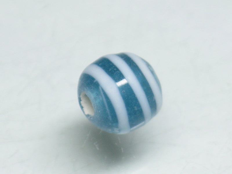 TOKO-BEADS AG070-60S Glass bead 8~9mm AG070-60S ストライプ柄とんぼ玉 8~9mm Asian bead & African bead  Handmade,Lampeork,bead,asia,india,ethnic,parts,accessory,beads とんぼ玉,ビーズ,トンボ玉,アジア,インド,エスニック,手作り,パーツ,アクセサリー