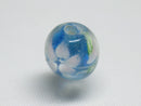 TOKO-BEADS AG071-08 Glass bead 12mm AG071-08 花柄とんぼ玉 12mm Asian bead & African bead  Handmade,Lampeork,bead,asia,india,ethnic,parts,accessory,beads とんぼ玉,ビーズ,トンボ玉,アジア,インド,エスニック,手作り,パーツ,アクセサリー