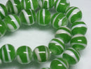 TOKO-BEADS AG072-10N Glass bead (strand) 11mm AG072-10N ストライプ柄とんぼ玉（連） 11mm Asian bead & African bead  Handmade,Lampeork,bead,asia,india,ethnic,parts,accessory,beads とんぼ玉,ビーズ,トンボ玉,アジア,インド,エスニック,手作り,パーツ,アクセサリー