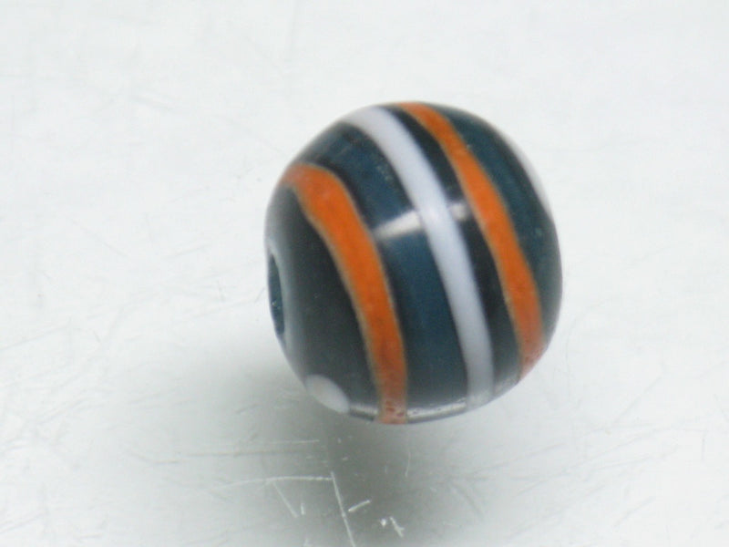 TOKO-BEADS AG072-04S Glass bead 10mm AG072-04S ストライプ柄とんぼ玉 10mm Asian bead & African bead  Handmade,Lampeork,bead,asia,india,ethnic,parts,accessory,beads とんぼ玉,ビーズ,トンボ玉,アジア,インド,エスニック,手作り,パーツ,アクセサリー