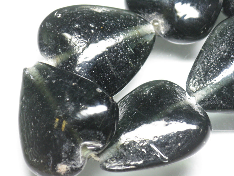 TOKO-BEADS AG074-53N Heart shaped flat glass bead (strand) 30~32mm AG074-53N ハート型フラットビーズ（連） 30~32mm Asian bead & African bead  Handmade,Lampeork,bead,asia,india,ethnic,parts,accessory,beads とんぼ玉,ビーズ,トンボ玉,アジア,インド,エスニック,手作り,パーツ,アクセサリー