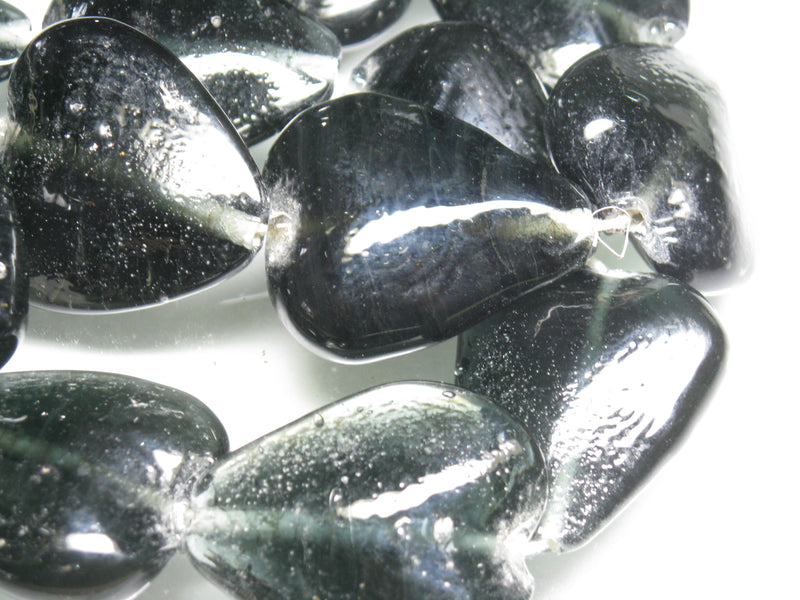 TOKO-BEADS AG074-53N Heart shaped flat glass bead (strand) 30~32mm AG074-53N ハート型フラットビーズ（連） 30~32mm Asian bead & African bead  Handmade,Lampeork,bead,asia,india,ethnic,parts,accessory,beads とんぼ玉,ビーズ,トンボ玉,アジア,インド,エスニック,手作り,パーツ,アクセサリー