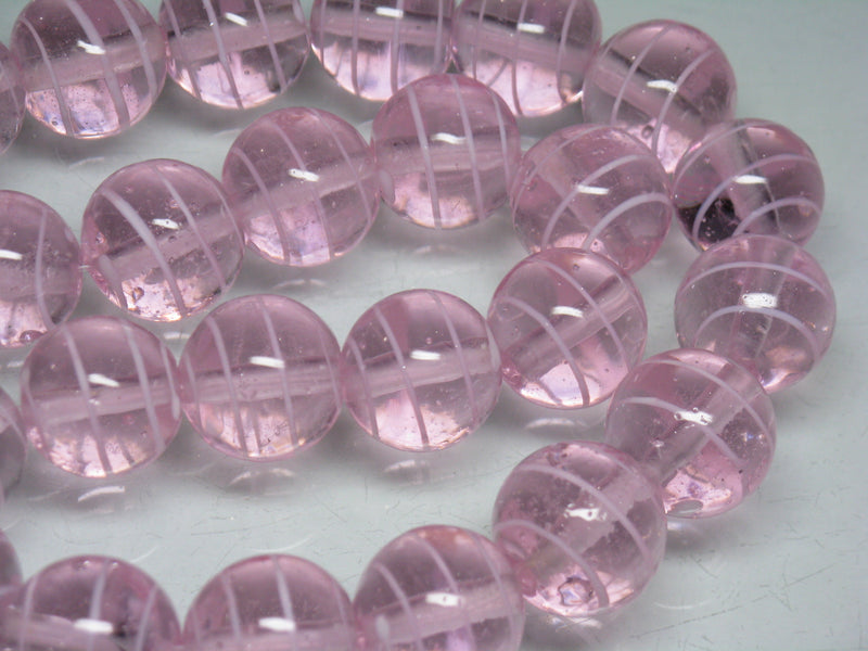 TOKO-BEADS AG075-03N Glass bead (strand) 16mm AG075-03N ストライプ柄とんぼ玉（連） 16mm Asian bead & African bead  Handmade,Lampeork,bead,asia,india,ethnic,parts,accessory,beads とんぼ玉,ビーズ,トンボ玉,アジア,インド,エスニック,手作り,パーツ,アクセサリー