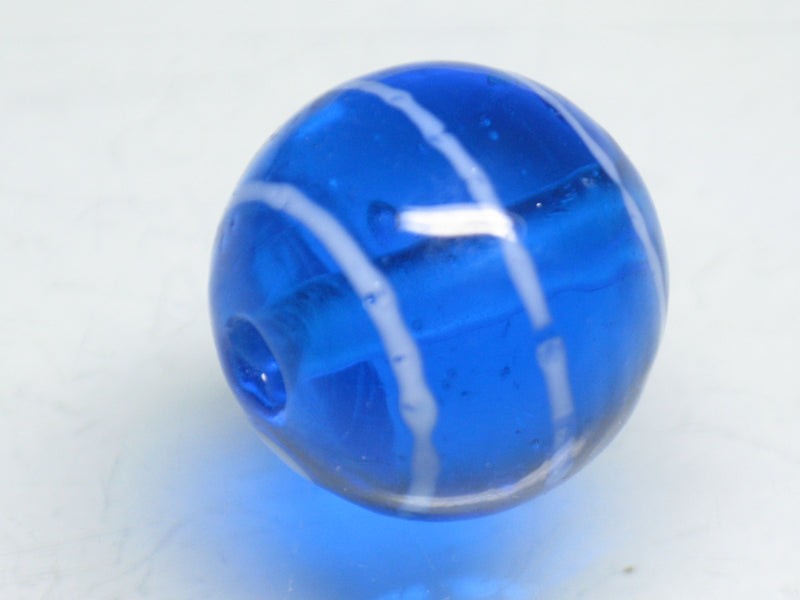 TOKO-BEADS AG075-01S Glass bead 16mm AG075-01S ストライプ柄とんぼ玉 16mm Asian bead & African bead  Handmade,Lampeork,bead,asia,india,ethnic,parts,accessory,beads とんぼ玉,ビーズ,トンボ玉,アジア,インド,エスニック,手作り,パーツ,アクセサリー