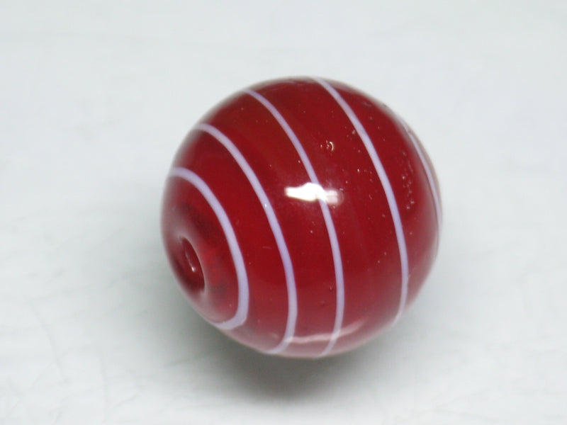 TOKO-BEADS AG075-04S Glass bead 16mm AG075-04S ストライプ柄とんぼ玉 16mm Asian bead & African bead  Handmade,Lampeork,bead,asia,india,ethnic,parts,accessory,beads とんぼ玉,ビーズ,トンボ玉,アジア,インド,エスニック,手作り,パーツ,アクセサリー