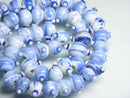 TOKO-BEADS AG082-71N Glass bead (strand) 9.5~10mm AG082-71N スタッドビーズ（連） 9.5~10mm Asian bead & African bead  Handmade,Lampeork,bead,asia,india,ethnic,parts,accessory,beads とんぼ玉,ビーズ,トンボ玉,アジア,インド,エスニック,手作り,パーツ,アクセサリー
