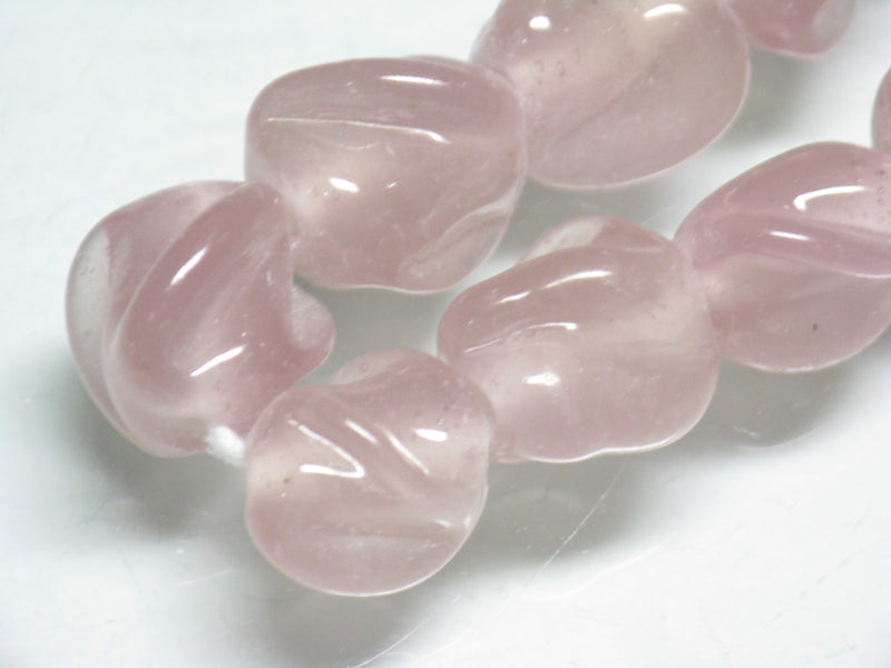 TOKO-BEADS AG087-03N Glass bead (strand) 12mm AG087-03N トゥイストビーズ（連） 12mm Asian bead & African bead  Handmade,Lampeork,bead,asia,india,ethnic,parts,accessory,beads とんぼ玉,ビーズ,トンボ玉,アジア,インド,エスニック,手作り,パーツ,アクセサリー