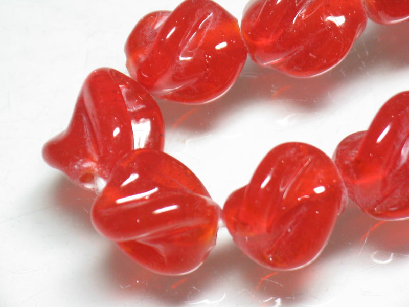 TOKO-BEADS AG087-05N Glass bead (strand) 12mm AG087-05N トゥイストビーズ（連） 12mm Asian bead & African bead  Handmade,Lampeork,bead,asia,india,ethnic,parts,accessory,beads とんぼ玉,ビーズ,トンボ玉,アジア,インド,エスニック,手作り,パーツ,アクセサリー