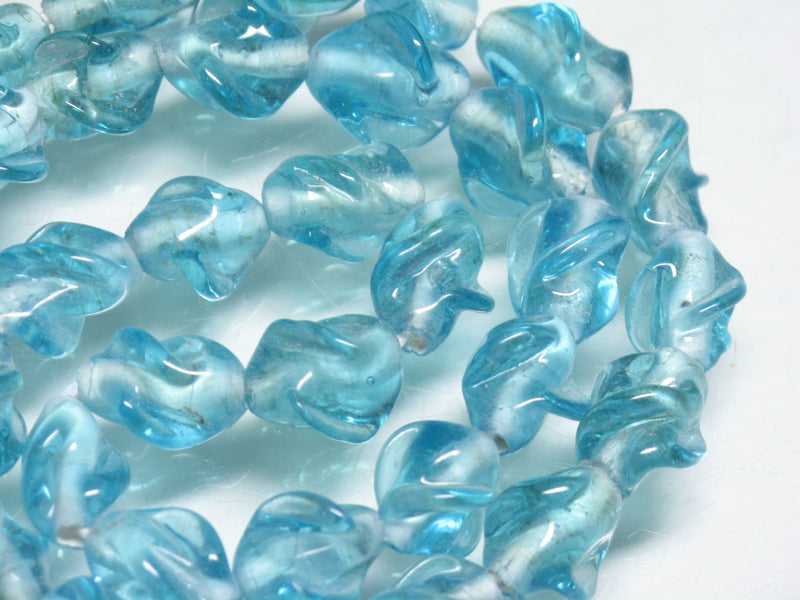 TOKO-BEADS AG087-12N Glass bead (strand) 11~13mm AG087-12N トゥイストビーズ（連） 11~13mm Asian bead & African bead  Handmade,Lampeork,bead,asia,india,ethnic,parts,accessory,beads とんぼ玉,ビーズ,トンボ玉,アジア,インド,エスニック,手作り,パーツ,アクセサリー
