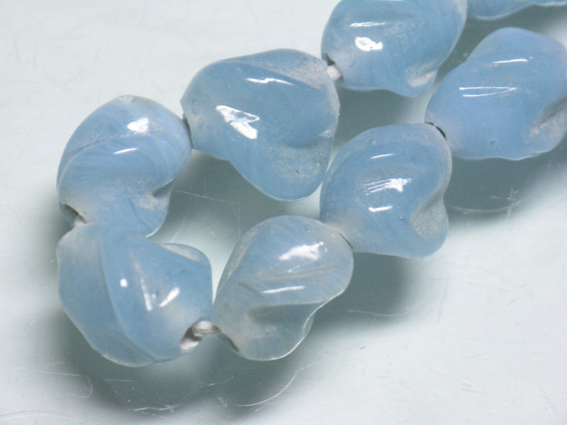 TOKO-BEADS AG087-13N Glass bead (strand) 11~13mm AG087-13N トゥイストビーズ（連） 11~13mm Asian bead & African bead  Handmade,Lampeork,bead,asia,india,ethnic,parts,accessory,beads とんぼ玉,ビーズ,トンボ玉,アジア,インド,エスニック,手作り,パーツ,アクセサリー