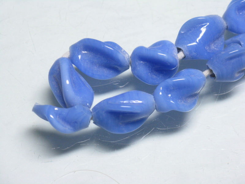 TOKO-BEADS AG087-15N Glass bead (strand) 11~13mm AG087-15N トゥイストビーズ（連） 11~13mm Asian bead & African bead  Handmade,Lampeork,bead,asia,india,ethnic,parts,accessory,beads とんぼ玉,ビーズ,トンボ玉,アジア,インド,エスニック,手作り,パーツ,アクセサリー