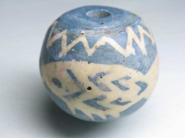 TOKO-BEADS AG497-12 Glass bead 33mm AG497-12 大玉ガラスビーズ 33mm Asian bead & African bead  Handmade,Lampeork,bead,asia,india,ethnic,parts,accessory,beads とんぼ玉,ビーズ,トンボ玉,アジア,インド,エスニック,手作り,パーツ,アクセサリー