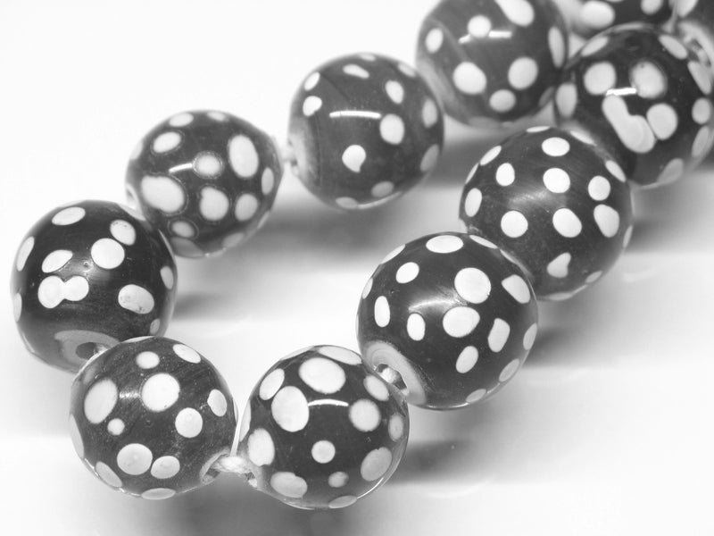 TOKO-BEADS AG501-04N Glass bead (Strand) 11.5~13mm AG501-04N とんぼ玉（連） 11.5~13mm Asian bead & African bead  Handmade,Lampeork,bead,asia,india,ethnic,parts,accessory,beads とんぼ玉,ビーズ,トンボ玉,アジア,インド,エスニック,手作り,パーツ,アクセサリー