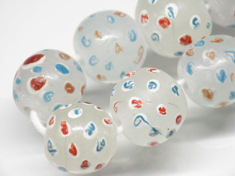 TOKO-BEADS AG501-05N Glass bead (Strand) 12~13.5mm AG501-05N とんぼ玉（連） 12~13.5mm Asian bead & African bead  Handmade,Lampeork,bead,asia,india,ethnic,parts,accessory,beads とんぼ玉,ビーズ,トンボ玉,アジア,インド,エスニック,手作り,パーツ,アクセサリー