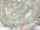 TOKO-BEADS AG501-05N Glass bead (Strand) 12~13.5mm AG501-05N とんぼ玉（連） 12~13.5mm Asian bead & African bead  Handmade,Lampeork,bead,asia,india,ethnic,parts,accessory,beads とんぼ玉,ビーズ,トンボ玉,アジア,インド,エスニック,手作り,パーツ,アクセサリー